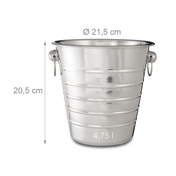 Vinkylare, Rostfritt stål, 20.5x21.5 cm, Silver, Kodustaar