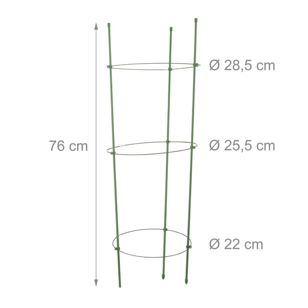 Tomaattituki, 2 kpl, 76x28,5 cm, muovi, Kodustaar