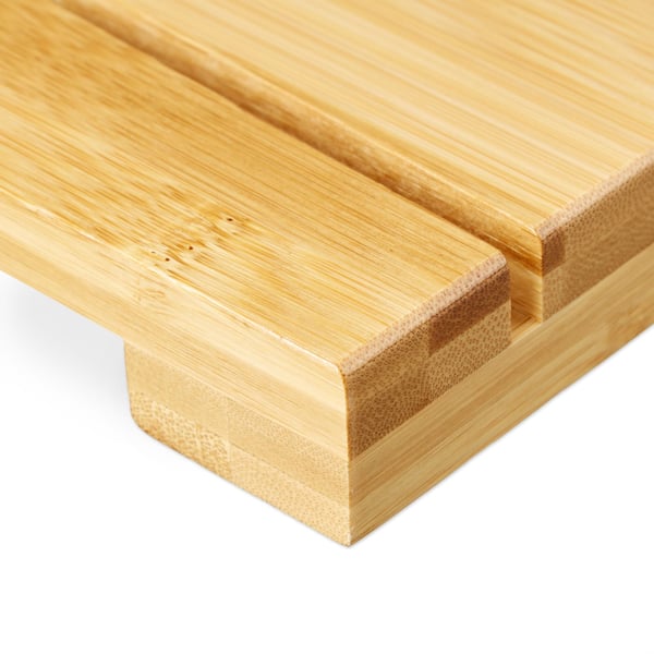 Badrumsmatta, Bambu, 3x65x40 cm, Brun