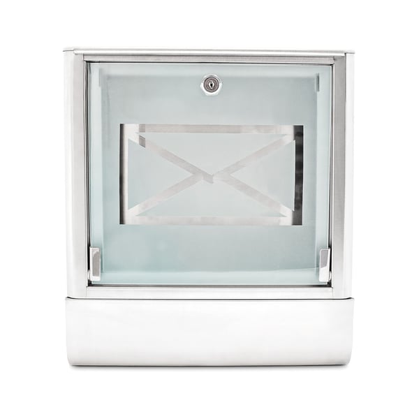 Brevlåda, rostfritt stål, 40x35x14 cm, silver, Kodustaar