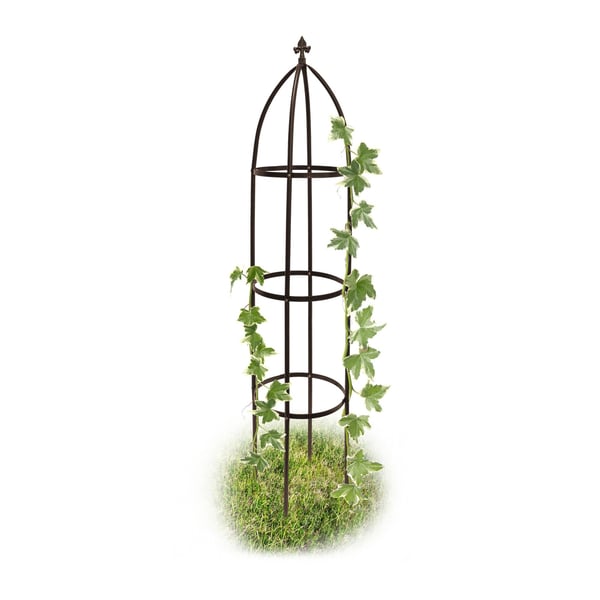 Klatreobelisk, Metal, 190x35x35 cm, Brun, Kodustaar