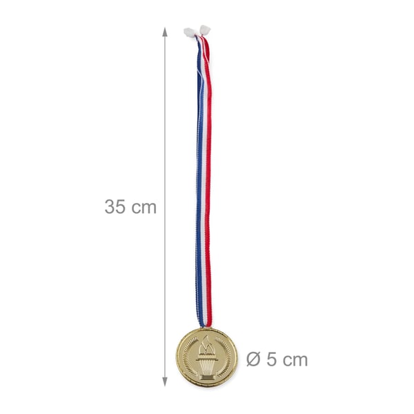 Medaljesæt, 0,5x5 cm, Guld, Kodustaar