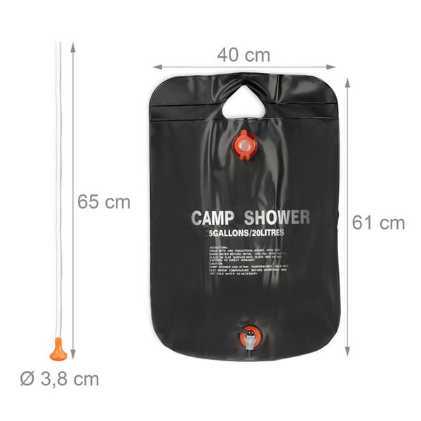 Campingbruser, 61x40 cm, Sort, Kodustaar
