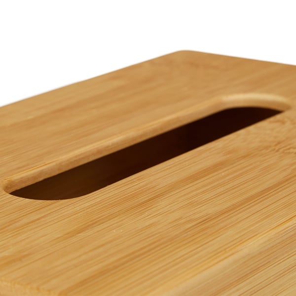 Servietbokscover, Bambus, 8.5x27.5x15.5 cm, Natur, Kodustaar