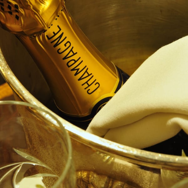 Champagnekøler skål, rustfrit stål, 23.5x36.5 cm, sølv, Kodustaar