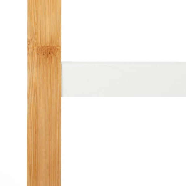 Handdukshängare, 103x41x28 cm, Natur, Vit