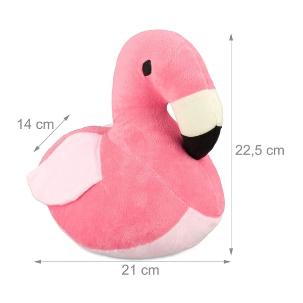 Ovenstoppari, Flamingo, 22.5x14x21 cm, vaaleanpunainen