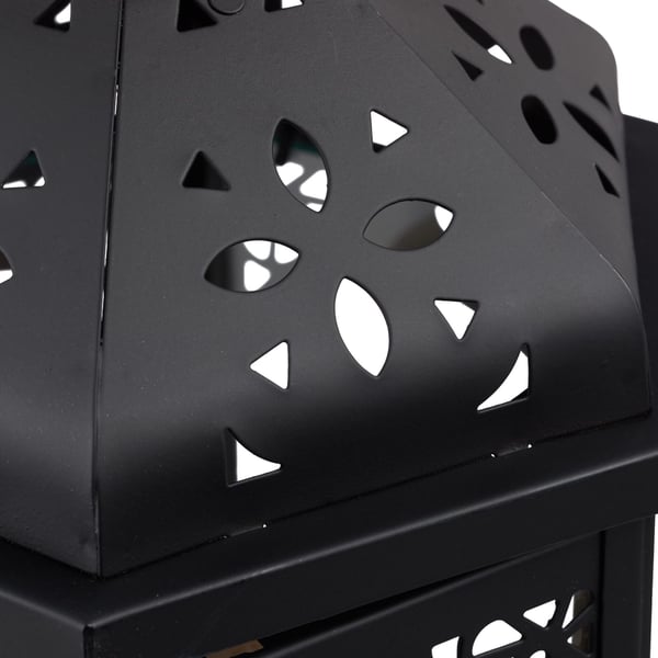 Lyhtysetti, 24,5x14x12,5 cm, 33x18,5x16 cm, 43x23,5x20 cm, musta, Kodustaar
