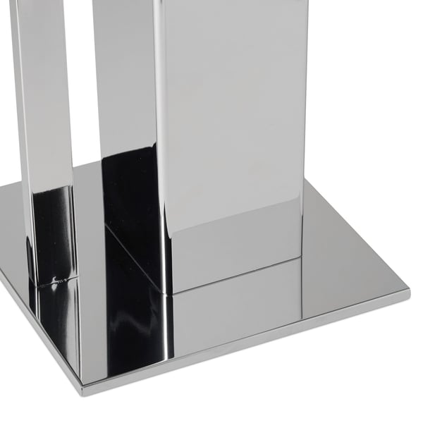 Toiletbørste og holder sæt, 71x20x20 cm, kobber eller sølv