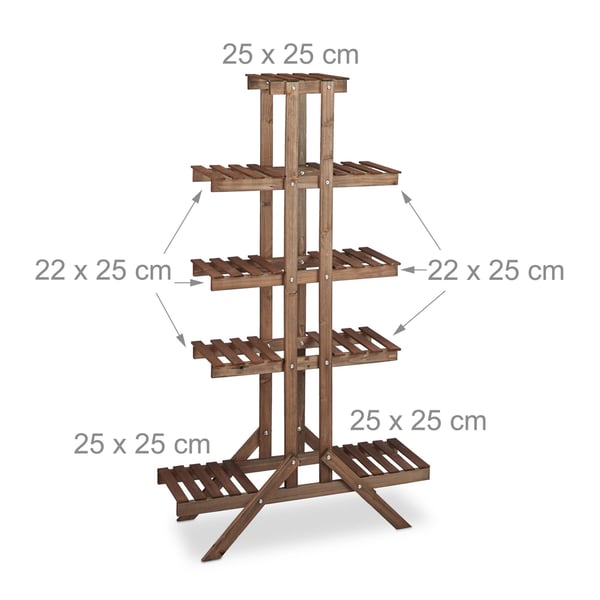 Kukkataso, 142,5x83x28,5 cm, Ruskea, Kodustaar