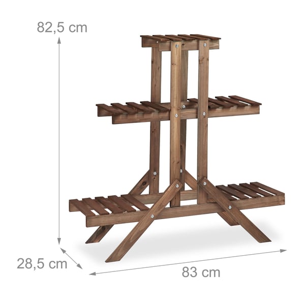 Kukkateline, 82.5x83x28.5 cm, Ruskea, Kodustaar
