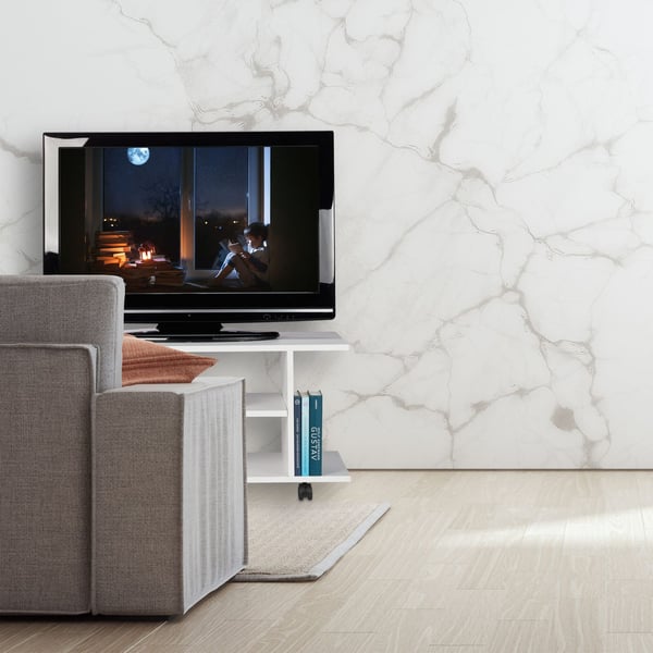 TV-taso, 40x80x40 cm, valkoinen, Kodustaar
