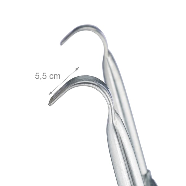Trampoliinitikkaat, 76x38x6 cm, Hopea