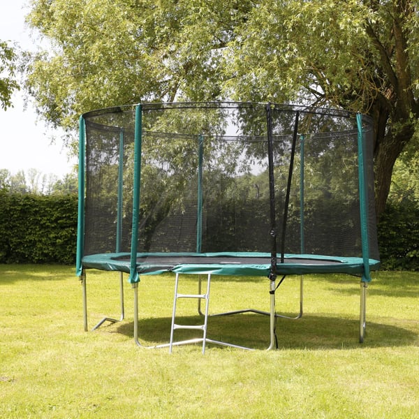 Trampoliinitikkaat, 76x38x6 cm, Hopea