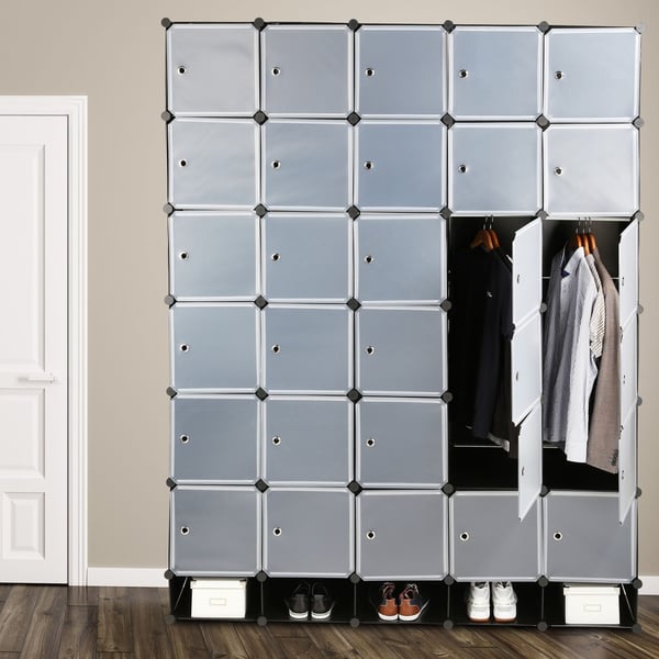 Garderobeskab, Modulært XXL Garderobeskab, 234x180x46,5 cm, Kodustaar