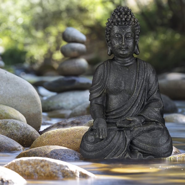 Figur, Buddha sittande, 40x24x15 cm, Kodustaar
