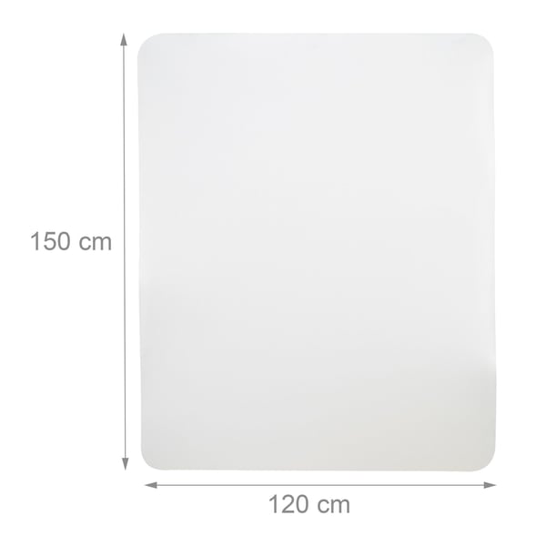 Gulvmåtte, 0,2x90x90 cm, Hvid, Kodustaar