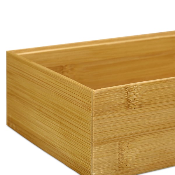 Organisationslåda, Bambu, 6.5x15x15 cm, Brun, Kodustaar
