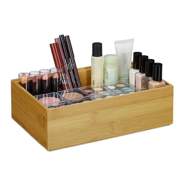 Organisationslåda, Bambu, 6.5x15x15 cm, Brun, Kodustaar
