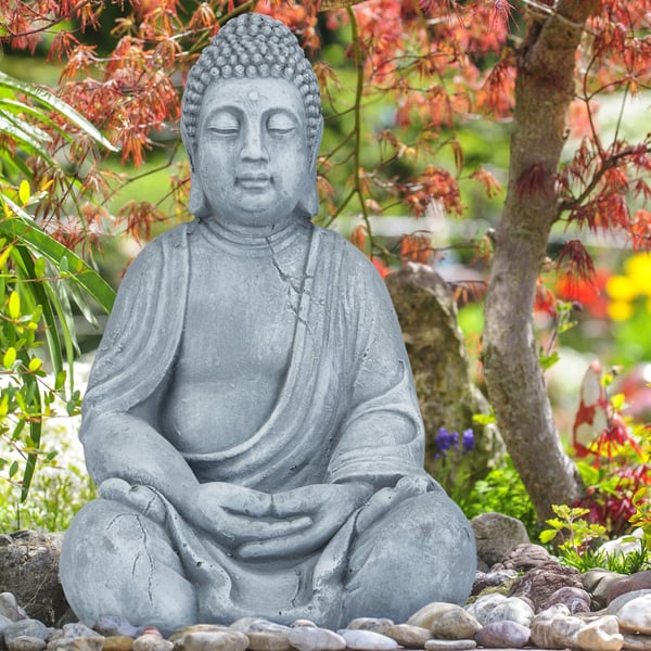 Figur, Buddha, 50x30x25 cm, Kodustaar