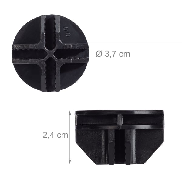 Hyllkopplingar, 2,4x3,7 cm, Plast, Kodustaar