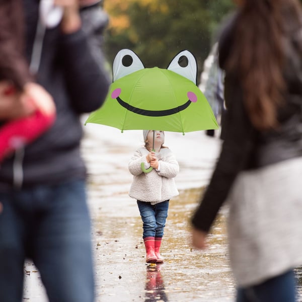 Lasten sateenvarjo, 3D-eläinkuosi, monivärinen