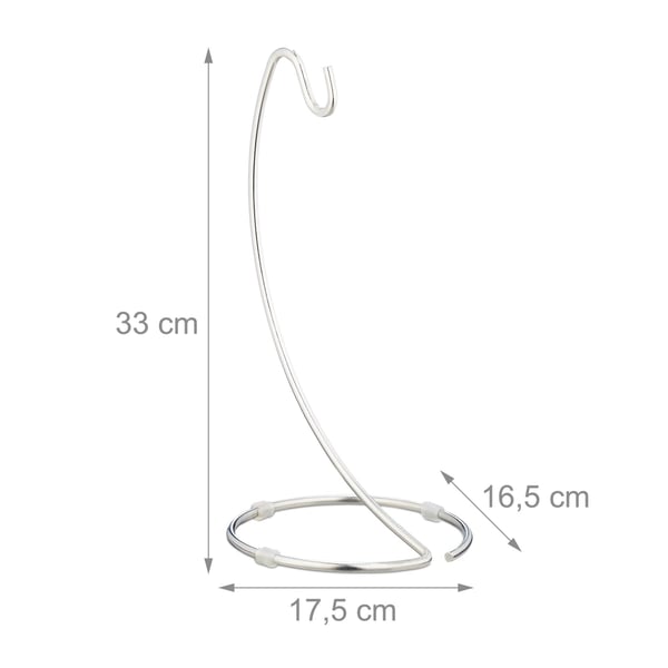 Bananställ, 33x17,5x16,5 cm, Silver, Kodustaar