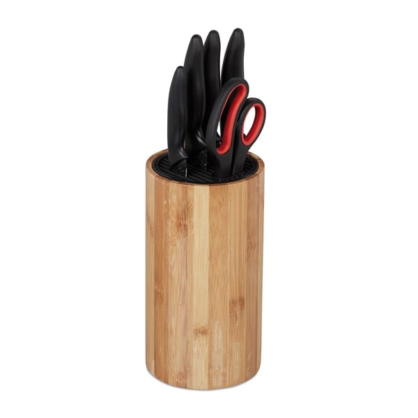 Knivblock, Bambu, 23x12.5 cm, Natur, Kodustaar