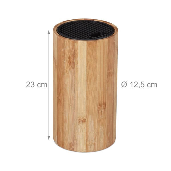 Knivblock, Bambu, 23x12.5 cm, Natur, Kodustaar