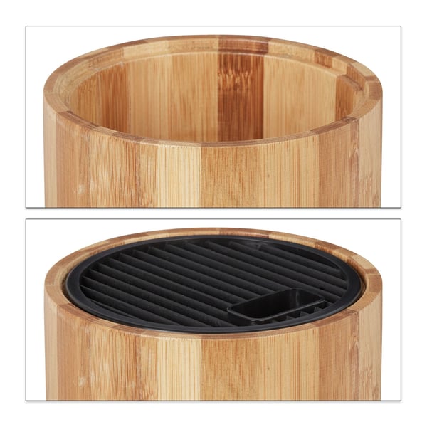 Knivblock, Bambu, 23x12.5 cm, Natur, Kodustaar