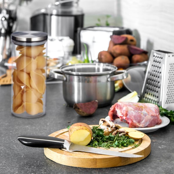 Opbevaringskrukkesæt, 22x9,5 cm, Transparent, Kodustaar