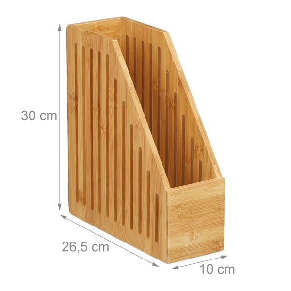 Lehtikoteloteline, bambu, 30x10x26,5 cm, luonnollinen, Kodustaar