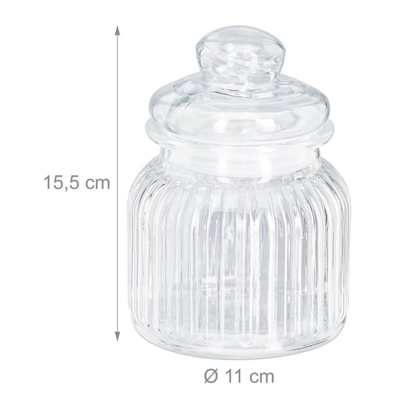 Glasbeholder, 15.5x11 cm, Transparent, Kodustaar