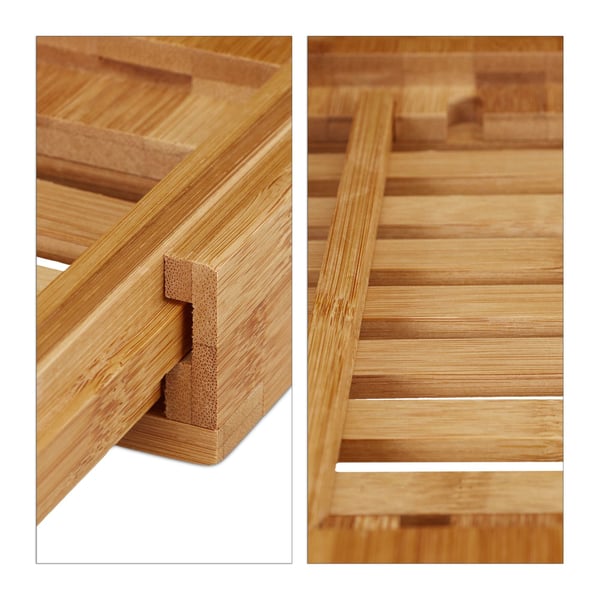 Badekarbakke, Bambus, 4x105x23,5 cm, Natur