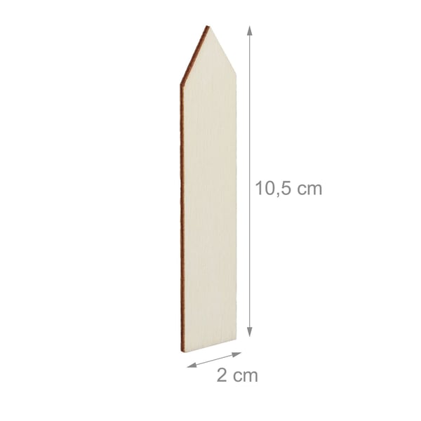 Växtetiketter, 10.5x2x0.2 cm, Natur