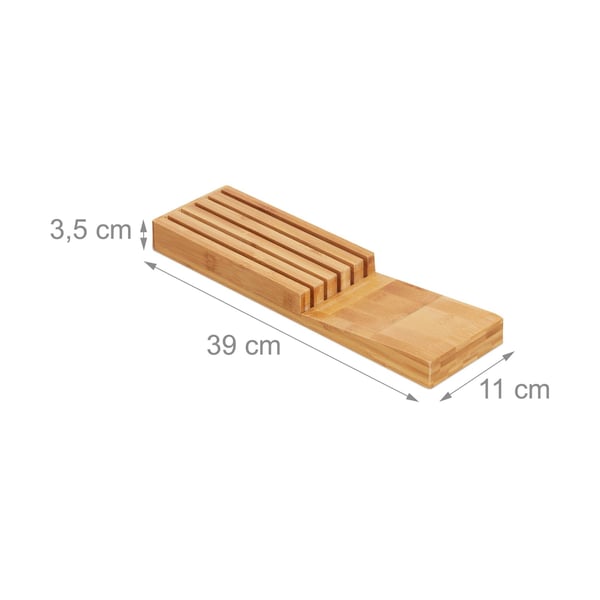 Knivorganisatör, 3,5x11x39 cm, Natur, Kodustaar