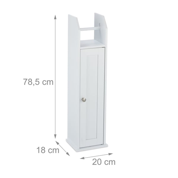 Wc-paperiteline, 78,5x20x18 cm, valkoinen