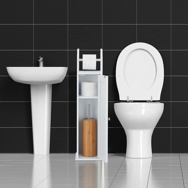 Wc-paperiteline, 78,5x20x18 cm, valkoinen