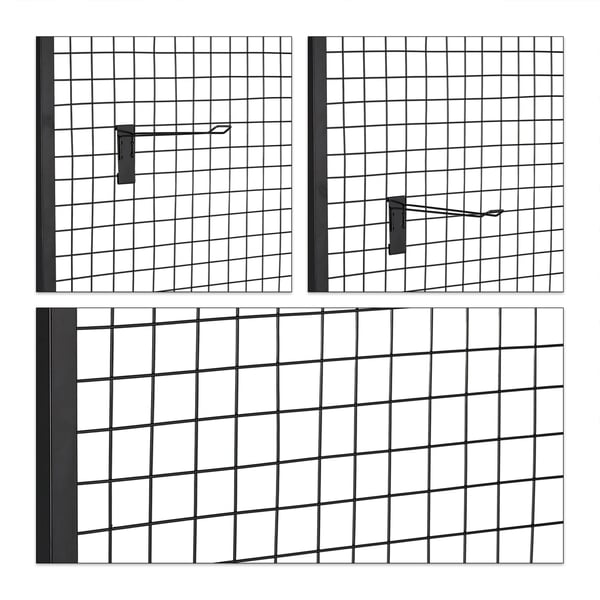 Displayställ, 215x65,5x44,5 cm, Svart, Kodustaar