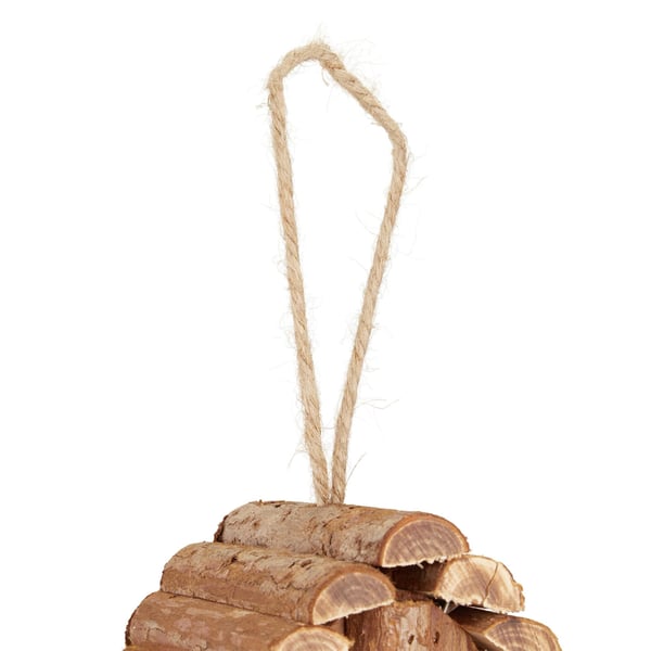 Lintulauta, puinen, 24,5x11x8 cm, luonnollinen, Kodustaar