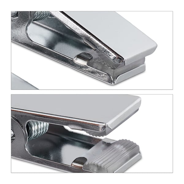 Støvleophænger Clips Sæt, 14x9.5x2.5 cm, Sølv, Kodustaar