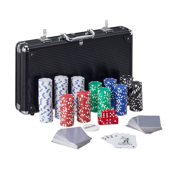 Pokerset, 26x39x6,5 cm, Silver, Kodustaar