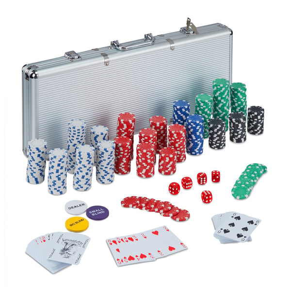 Pokerset, 26x56,5x6,5 cm, Silver, Kodustaar