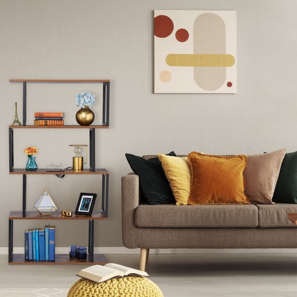 Kirjahylly, 136x73x30 cm, Ruskea, Kodustaar
