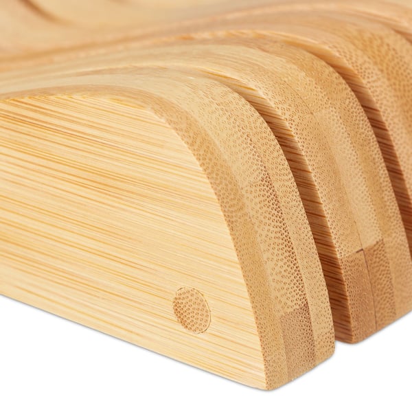 Knivblock, Bambu, 5x9,5x40 cm, Natur, Kodustaar