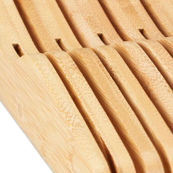 Knivblock, Bambu, 5x9,5x40 cm, Natur, Kodustaar