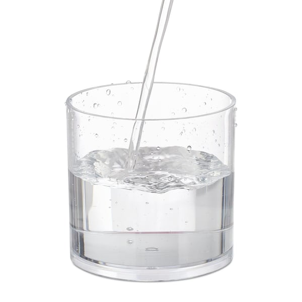 Sæt med opbevaringsbeholdere til badeværelset, 13x10 cm, transparent