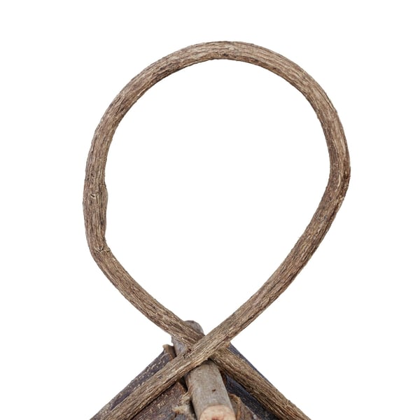 Dekorativt fuglehus, Træ, 28,5x20,5x17,5 cm, Natur, Kodustaar