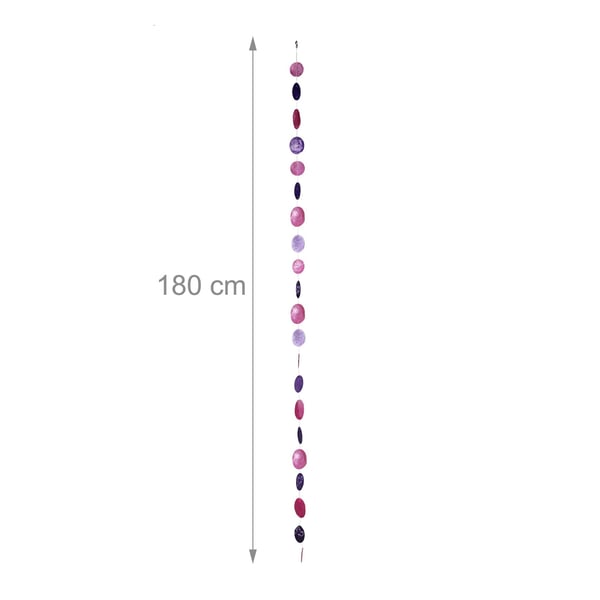 Guirlande Sæt, Capiz Muslingeskal, 180 cm, Assorterede Farver, Kodustaar