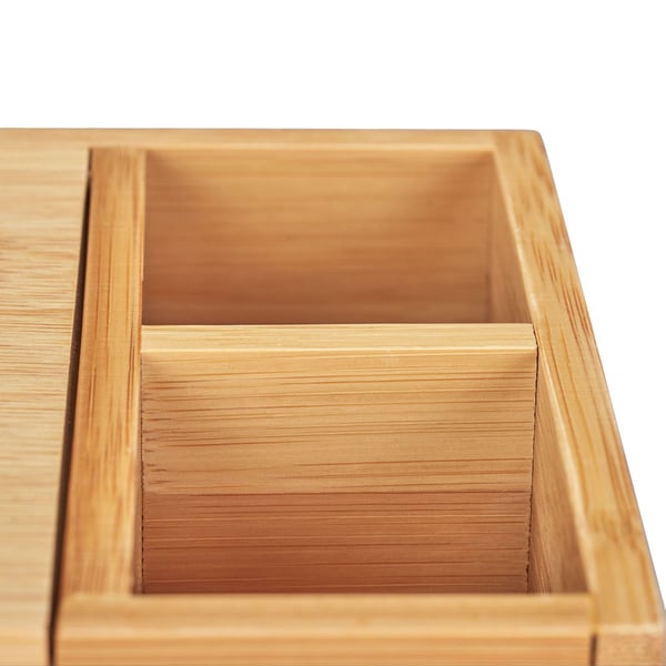 Tissueboks-organizer, bambus, 9x30.5x14.5 cm, natur, Kodustaar